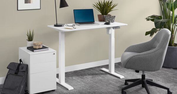 standing desk in office